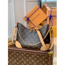 LV チェーンハンドバッグ レザー オールド＆ミディアム フラワー クロワッサン