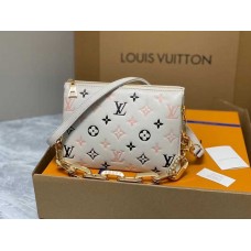 LV シーズン新作 クーサン bb ハンドバッグ フルレザー チェーンバッグ コレクション m22954 ホワイト